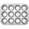 image:imageFox Run Mini Muffin and Cupcake Pan 24 Mini Cups Stainless Steel Baking Pan 105 x 1375 x 15 inchesStandard  12 Cup  Tin