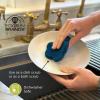 image:imageFox Run Silicone Dish Scrubbing Brush Navy