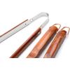 image:imageOutset QB22 Locking Stainless Steel Grill Tongs Extra Long 22 Rosewood HandlesRosewood 3 Piece Tool Set