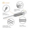 image:imageOutset 76456 Stainless Steel Meat Injector 6piece Set