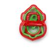 image:imageFox Run Christmas Cookie Cutter Set 4Inch Plastic 4Piece Set Angel Holly Leaf Bell and SnowmanSet of 4  Santa  Bell  Snowman  and Candy Cane