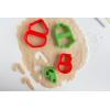 image:imageFox Run Christmas Cookie Cutter Set 4Inch Plastic 4Piece Set Angel Holly Leaf Bell and SnowmanSet of 4  Santa  Bell  Snowman  and Candy Cane