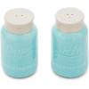 image:imageFox Run Ceramic Mason Jar SampP Shakers Salt and Pepper BlueSalt and Pepper Shakers