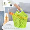 image:imageFox Run Red Garden Harvest Basket with BuiltIn Handles 6 x 14 x 18 Plastic Cleaning Caddy and Laundry ToteLime Green