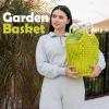 image:imageFox Run Red Garden Harvest Basket with BuiltIn Handles 6 x 14 x 18 Plastic Cleaning Caddy and Laundry ToteLime Green
