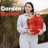 image:imageFox Run Red Garden Harvest Basket with BuiltIn Handles 6 x 14 x 18 Plastic Cleaning Caddy and Laundry ToteRed