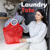 image:imageFox Run Red Garden Harvest Basket with BuiltIn Handles 6 x 14 x 18 Plastic Cleaning Caddy and Laundry ToteRed
