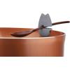 image:imageFox Run Pink Pig Silicone Pot Clip Spoon Rest 225Inches Cooking Utensil Holder6480Owl and Cat  Grey and Black