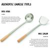 image:imageFox Run Spatula amp Ladle Wok Tool Set 165175 inches Stainless SteelSet of 2  Traditional Handles