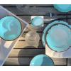 image:imageFox Run Melamine Dinnerware Set Multicolor 12 PieceTeal