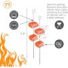 image:imageOutset 76175 Circular Kabob BBQ SkewersSet of 2  Himalayan Salt Block Skewers