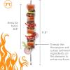 image:imageOutset 76175 Circular Kabob BBQ SkewersSet of 2  Himalayan Salt Block Skewers