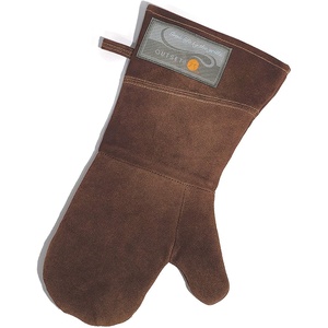 image:imageOutset 76177 Grill Mitt Cotton BlackLeather Grill Mitt