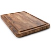 image:imageIronwood Gourmet Charleston End Grain Board with Channel Acacia Wood Brown 20 x 14 Inches