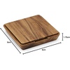 image:imageIronwood Gourmet Engraved 05 x 9 x 9 inches MultiUse Circle Serving Board 1942 Wine Barrel 28445E336Cheese Board and Knife Set