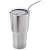 image:imageOutset 76622 Stainless Steel Bent Reusable Straws 1 x 35 x 10 inches MetallicStainless Steel