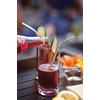 image:imageOutset 76622 Stainless Steel Bent Reusable Straws 1 x 35 x 10 inches MetallicStainless Steel