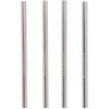 image:imageOutset 76622 Stainless Steel Bent Reusable Straws 1 x 35 x 10 inches MetallicStainless Steel