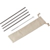 image:imageOutset 76622 Stainless Steel Bent Reusable Straws 1 x 35 x 10 inches MetallicStainless Steel