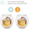 image:imageOutset Double Wall Whiskey Glasses Borosilicate Glassware6 Ounces