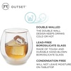 image:imageOutset Double Wall Whiskey Glasses Borosilicate Glassware6 Ounces