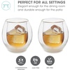 image:imageOutset Double Wall Whiskey Glasses Borosilicate Glassware6 Ounces