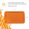 image:imageOutset Grill Prep Trays Set of 2 Large Trays 17 x 105 Orange and BlackLarge