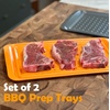 image:imageOutset Grill Prep Trays Set of 2 Large Trays 17 x 105 Orange and BlackLarge