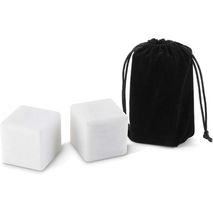 image:imageOutset Chillware Whiskey Stones Granite Set of 9White