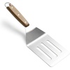 image:imageOutset Jackson Stainless Steel Slotted Grill Spatula Acacia Wood Handle Silver 146x42x16